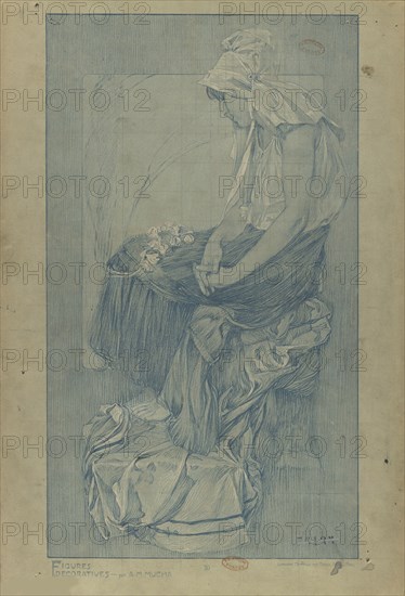 Figures décoratives, 1902. Creator: Mucha, Alfons Marie (1860-1939).