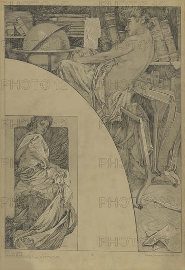 Figures décoratives, 1902. Creator: Mucha, Alfons Marie (1860-1939).