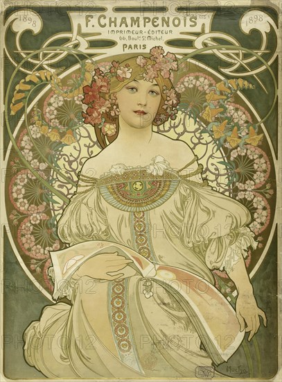 F. Champenois Imprimeur-Editeur, 1897. Creator: Mucha, Alfons Marie (1860-1939).