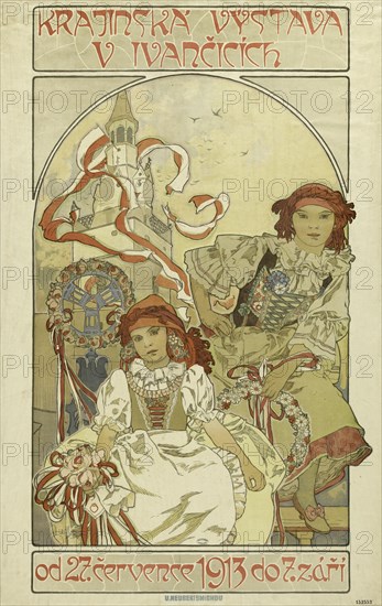 Regional exhibition in Ivancice, 1912. Creator: Mucha, Alfons Marie (1860-1939).