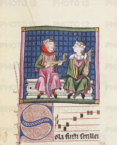 Illustration from the codex of the Cantigas de Santa Maria, c. 1280. Creator: Anonymous.