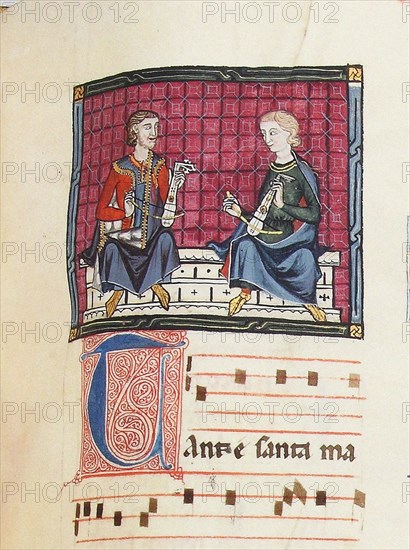 Illustration from the codex of the Cantigas de Santa Maria, c. 1280. Creator: Anonymous.