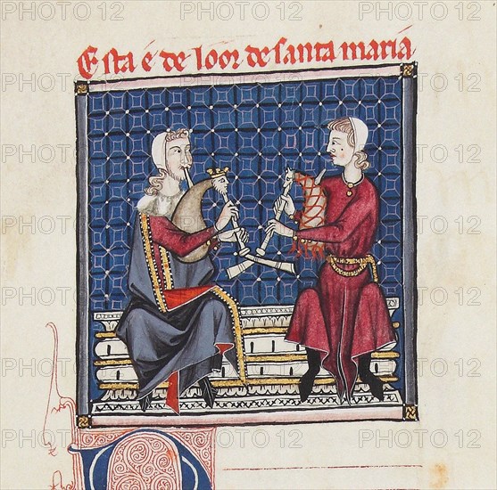 Illustration from the codex of the Cantigas de Santa Maria, c. 1280. Creator: Anonymous.