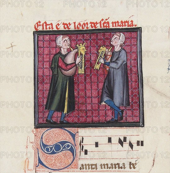 Illustration from the codex of the Cantigas de Santa Maria, c. 1280. Creator: Anonymous.