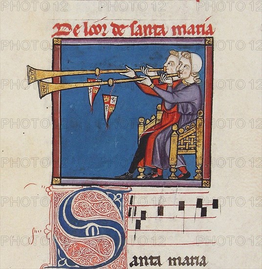 Illustration from the codex of the Cantigas de Santa Maria, c. 1280. Creator: Anonymous.