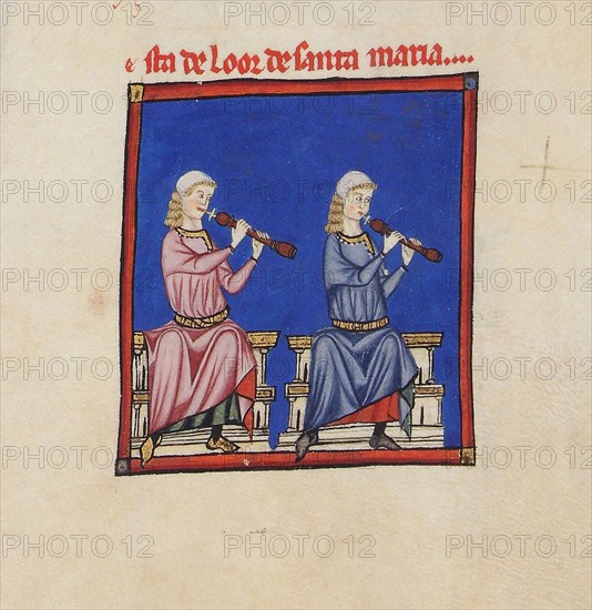 Illustration from the codex of the Cantigas de Santa Maria, c. 1280. Creator: Anonymous.