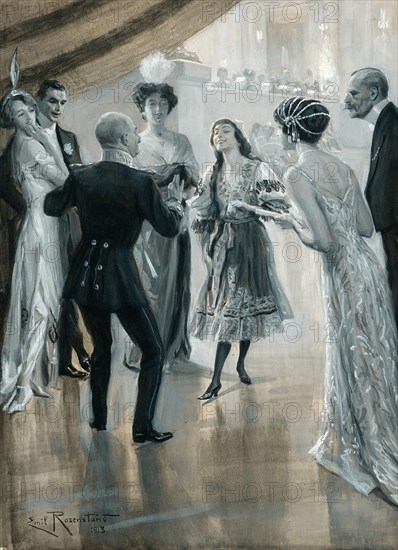 A Little Dance, 1913. Creator: Rosenstand, Emil Christian (1859-1932).