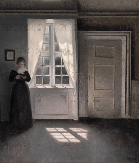 Interior, Strandgade 30, 1900. Creator: Hammershøi, Vilhelm (1864-1916).