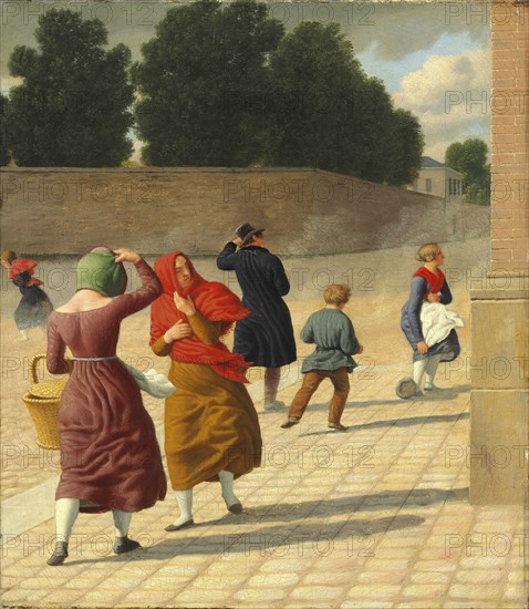 Stormy weather, 1845. Creator: Eckersberg, Christoffer-Wilhelm (1783-1853).