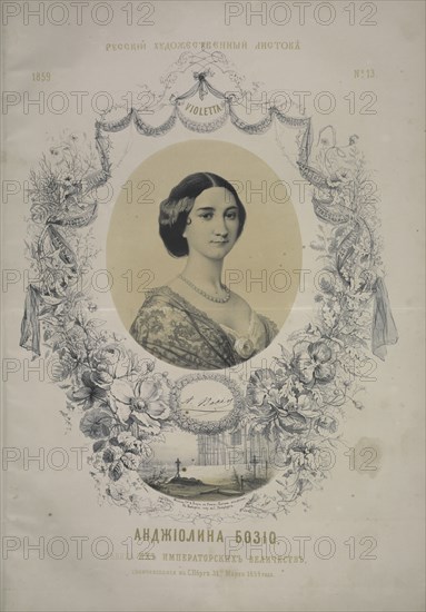 Portrait of opera singer Angiolina Bosio (1830-1859). Creator: Timm, Wassili (George Wilhelm) (1820-1895).