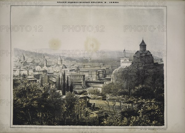 View of Tbilisi, 1850s. Creator: Timm, Wassili (George Wilhelm) (1820-1895).