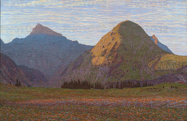 L'Aube au Praz-de-Lys, 1901. Creator: Perrier, Alexandre (1862-1936).