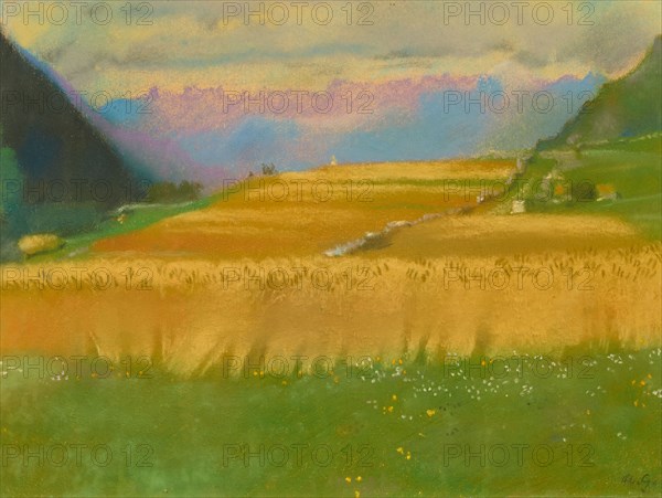 Campi di grano (cornfields), 1945. Creator: Giacometti, Augusto (1877-1947).