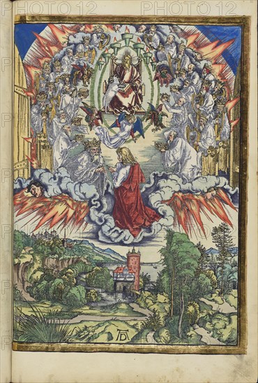 The 24 elders before the throne. From the Apocalypse (Revelation of John), 1511. Creator: Dürer, Albrecht (1471-1528).