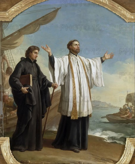 Saint Francis Xavier lands in China, 1753. Creator: Vien, Joseph Marie (1716-1809).