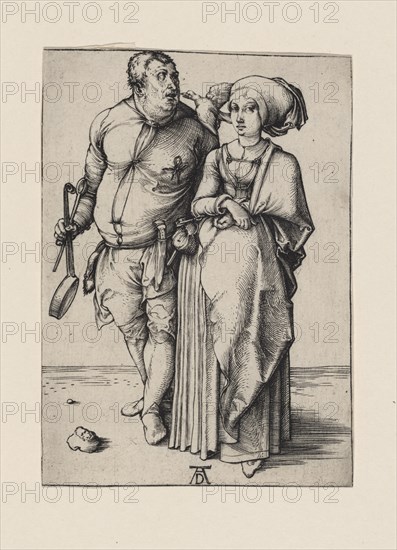The cook and his wife, c.1496. Creator: Dürer, Albrecht (1471-1528).