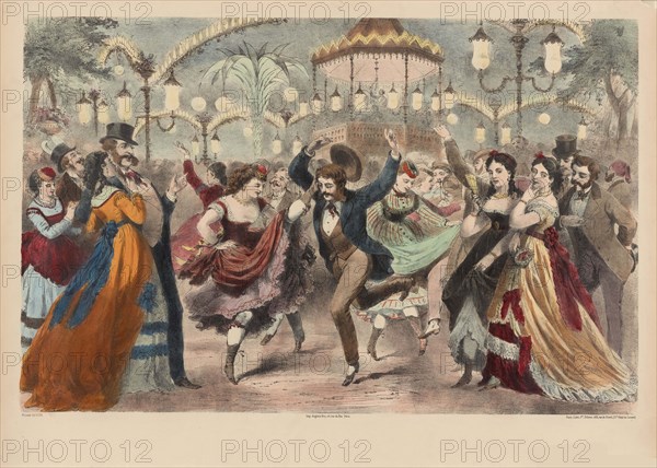 Le bal Mabile, c.1855. Creator: Provost, A. (active 1834-1855).