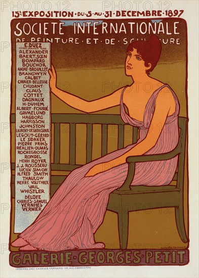 Georges Petit Gallery, 1897. Creator: Réalier-Dumas, Maurice (1860-1928).