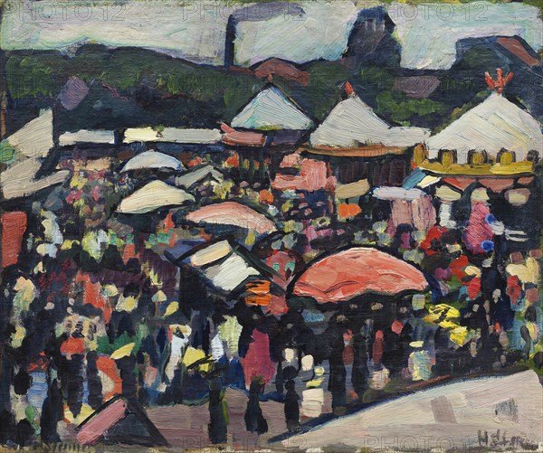 Fair at the Kesselbrink in Bielefeld, 1912. Creator: Stenner, Hermann (1891-1914).