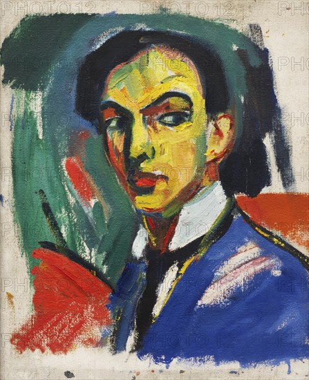 Self-portrait, 1912. Creator: Stenner, Hermann (1891-1914).