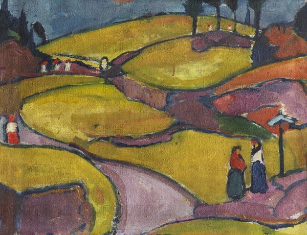 Rhythmic landscape (Eifel), 1912. Creator: Stenner, Hermann (1891-1914).