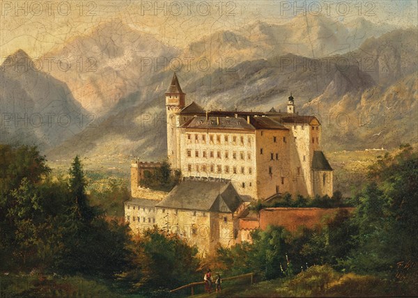 View of Ambras Castle, 1874. Creator: Lepie, Ferdinand (1824-1883).