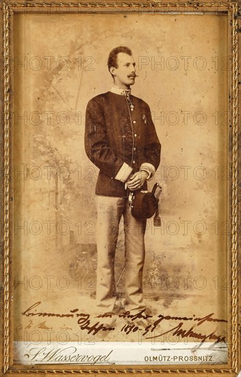 Portrait of Archduke Eugene of Austria-Teschen (1863-1954), c.1891. Creator: Fotoatelier Sigmund Salomon Wasservogel, Olmütz  .