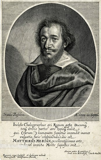 Matthäus Merian the Elder (1593-1650), c.1635. Creator: Furck, Sebastian (1589-1655).