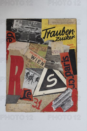 Traubern = Zucker, 1931. Creator: Schwitters, Kurt (1887-1948).
