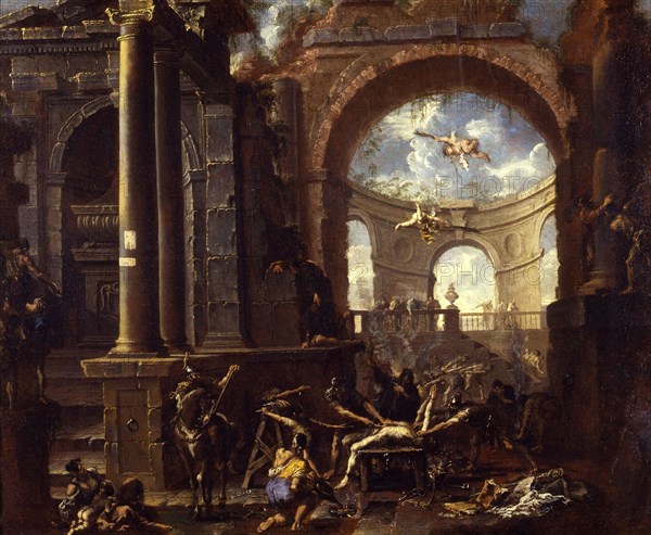 The Martyrdom of Saint Erasmus. Creator: Magnasco, Alessandro (1667-1749).