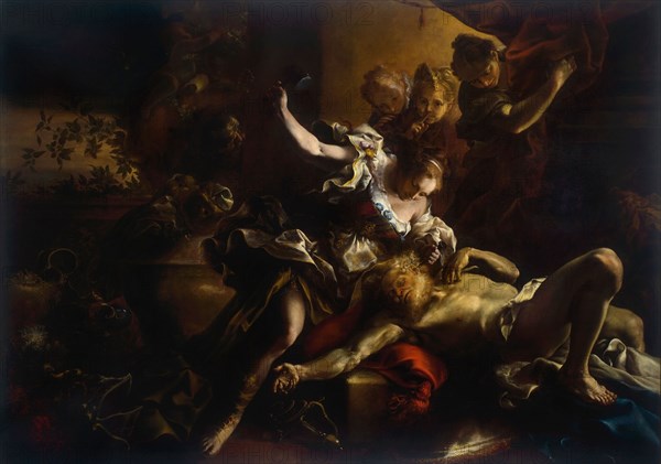 Jael and Sisera, c.1695. Creator: Guidobono, Bartolomeo (1654-1709).