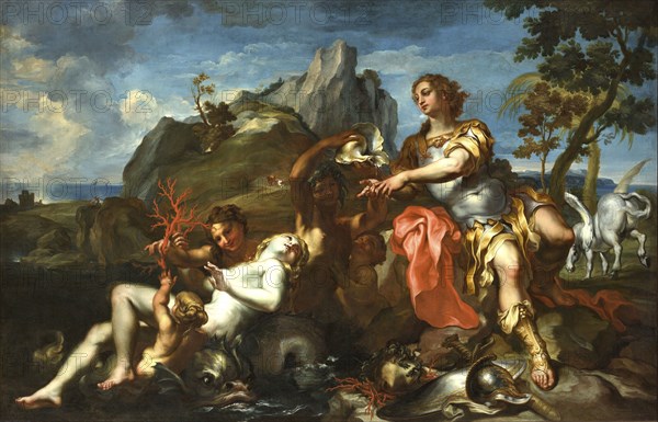 Perseus and Andromeda, c.1710. Creator: De Ferrari, Lorenzo (1680-1744).