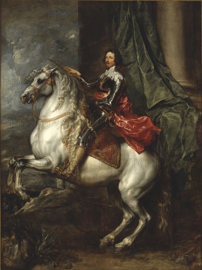 Equestrian portrait of Thomas Francis of Savoy (1596-1656), Prince of Carignano, 1634. Creator: Dyck, Sir Anthonis van (1599-1641).