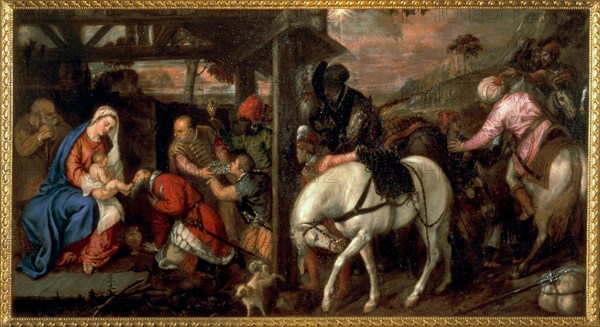 The Adoration of the Magi, 1559-1560. Creator: Tizian (1488-1576).