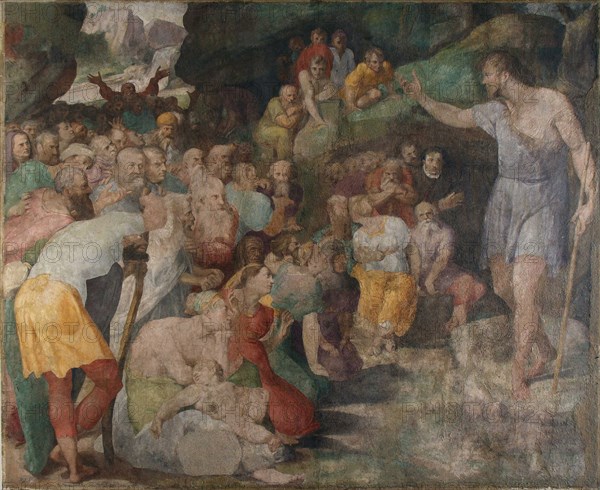 The sermon of John the Baptist, 1553-1554. Creator: Tibaldi, Pellegrino (1527-1596).