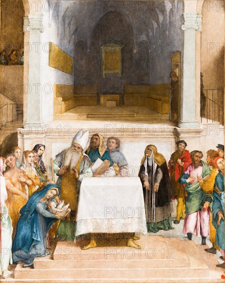 The Presentation of Christ in the Temple, c.1555. Creator: Lotto, Lorenzo (1480-1556).