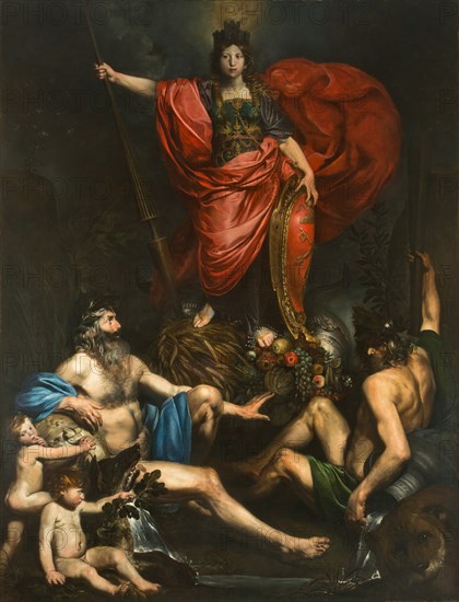 Allegory of Italy, 1628-1629 . Creator: Valentin de Boullogne (1591-1632).