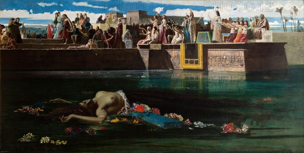 The Bride of the Nile (The Sacrifice of a Virgin to the Nile), 1865. Creator: Faruffini, Federico (1831-1869).
