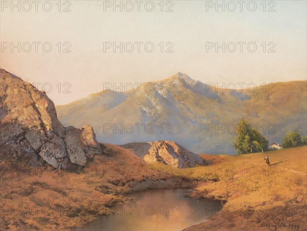 Landscape, 1899. Creator: Vighi, Coriolano (1846-1905).