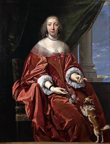 Portrait of Marie Madeleine de Vignerot, Duchess of Aiguillon (1604-1675), 1st half of the 17th cent Creator: Champaigne, Philippe, de (1602-1674).