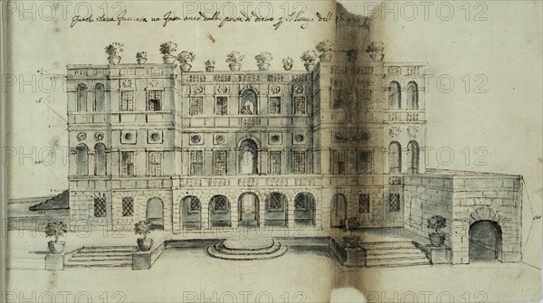 Project for the Villa del Vascello, 1663. Creator: Bricci, Plautilla (1616-1705).