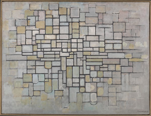 Composition No. 2, 1913. Creator: Mondrian, Piet (1872-1944).