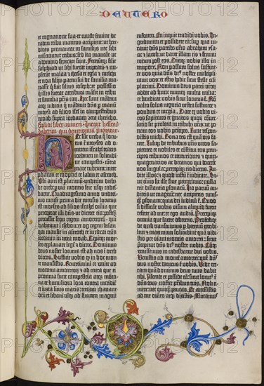 The Gutenberg Bible, 1455. Creator: Unknown artist.