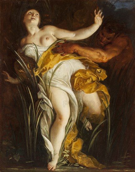 Pan and Syrinx. Creator: Dorigny, Louis (Ludovico) (1654-1742).