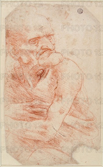 Study of an Old Man, Second half of the 15th century. Creator: Leonardo da Vinci (1452-1519).