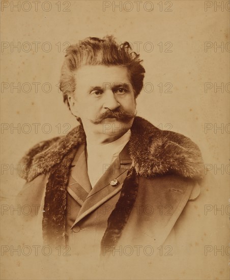 Portrait of Johann Strauss (1825-1899), c.1890. Creator: Angerer, Victor (1839-1894).