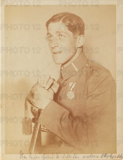 Oskar Kokoschka as Lieutenant, 1916. Creator: Unknown photographer.