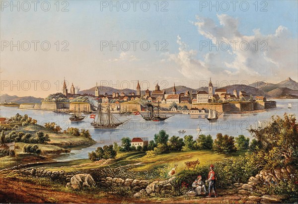 View of the city of Zadar, 19th century. Creator: Unknown artist.