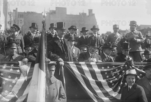 Gov. Smith reviews 27th, Mar 1918. Creator: Bain News Service.