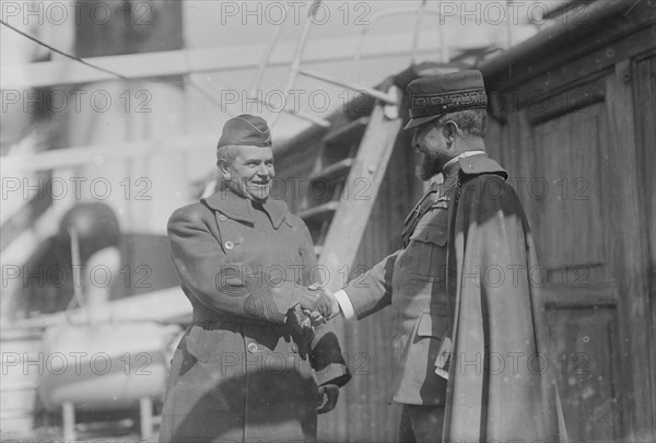 Col. Wm. Wallace & Gen. Guglielmotti, Apr 1919. Creator: Bain News Service.